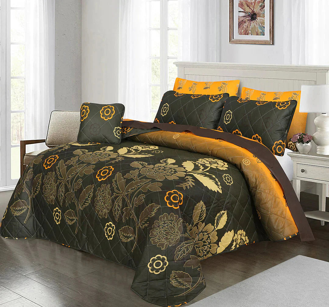 7 Pcs Comforter Set King Size Design KCC 1