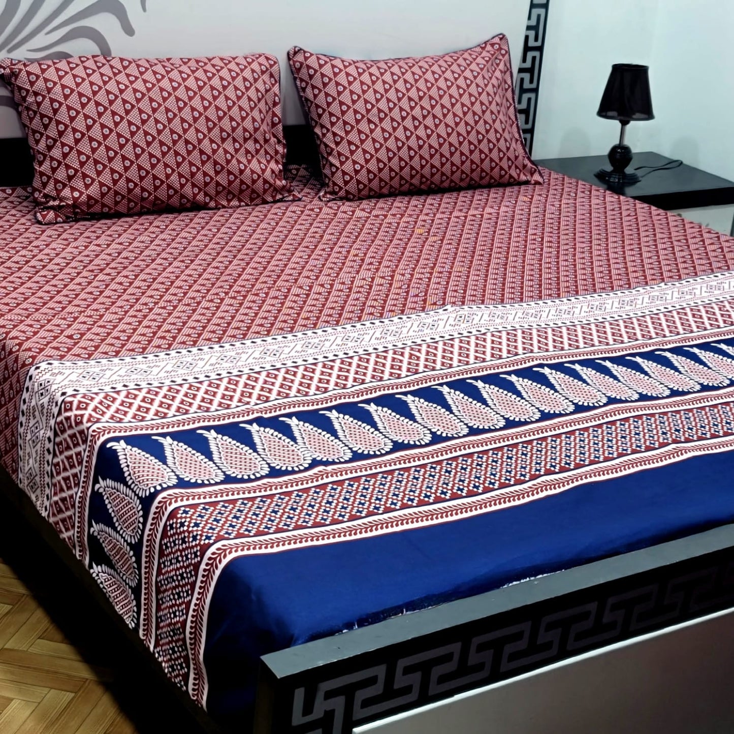 Cotton Satin King Size Bed Sheet STN 024