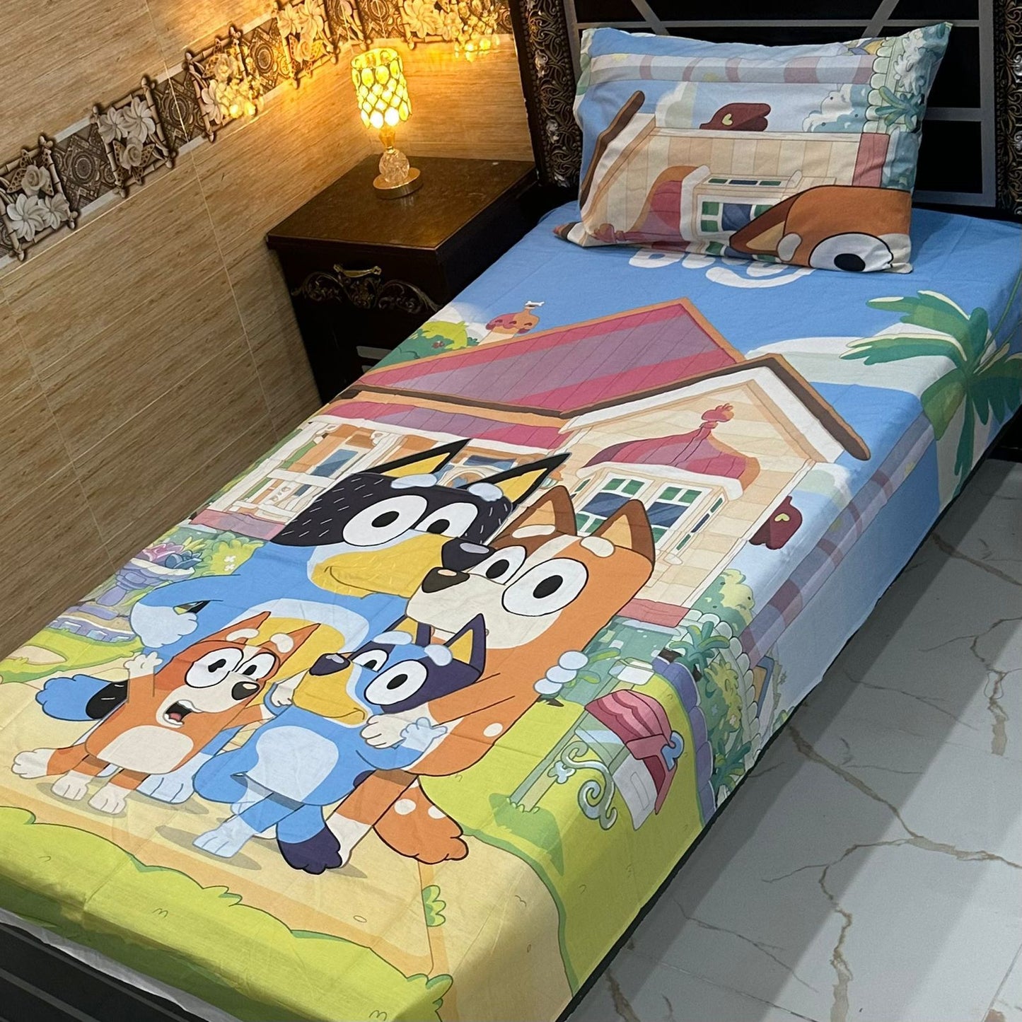 4 Pcs KIDS Single Pair Bedsheets (2x single bed sheets) KIDS 732