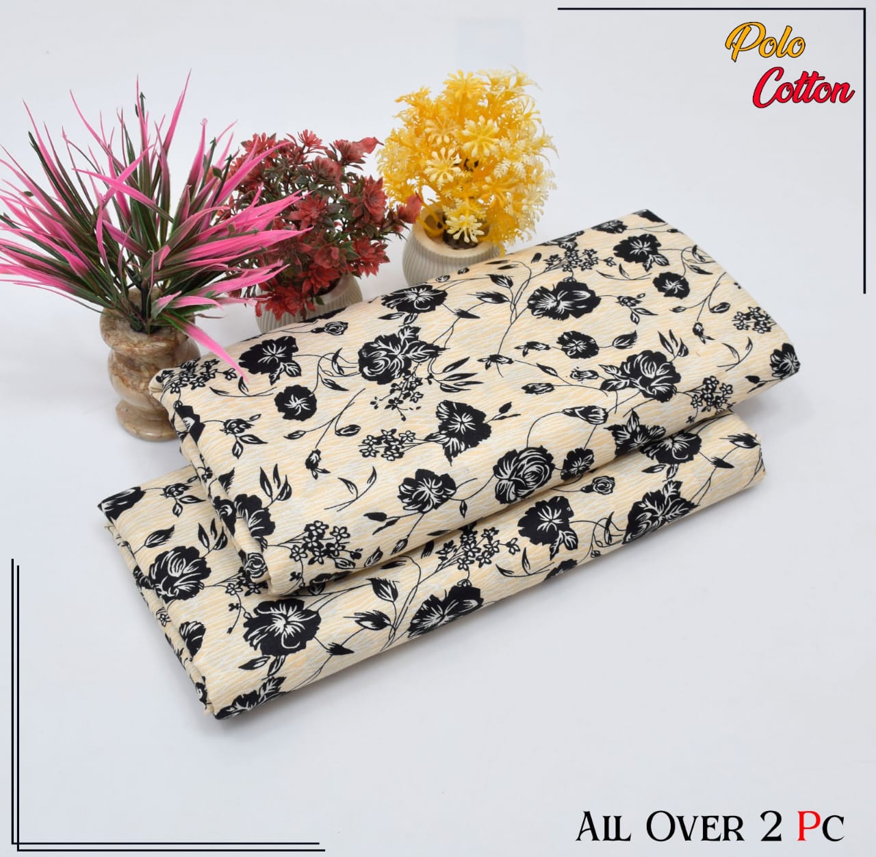 2 Piece – Cotton Digital Print Suit ( Design LS109)