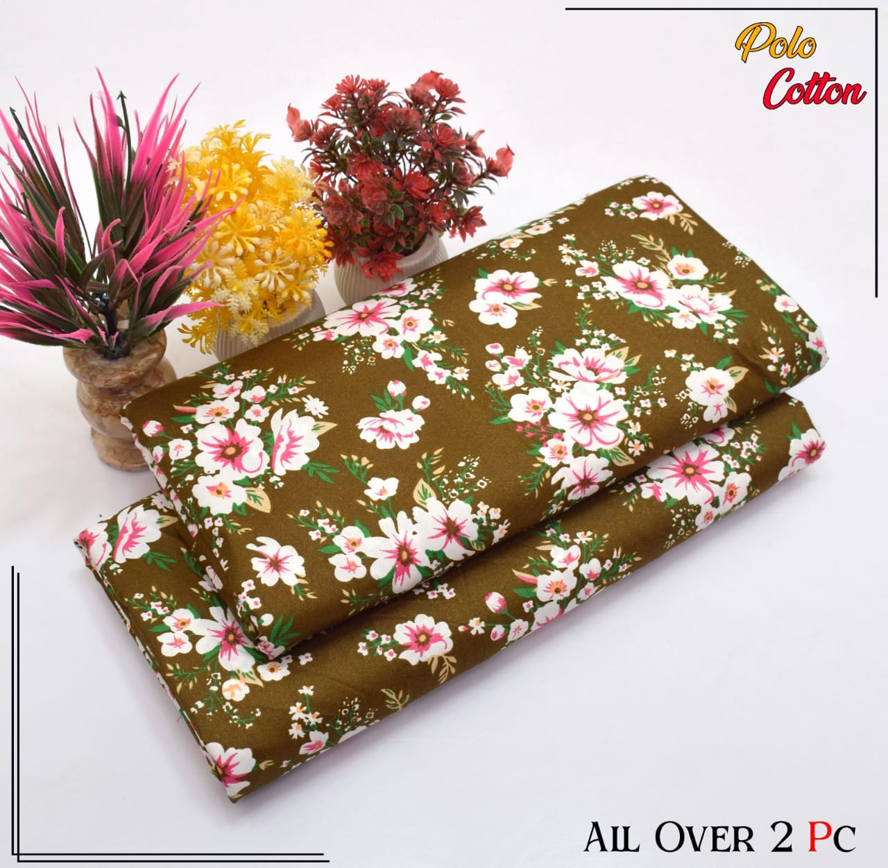 2 Piece – Cotton Digital Print Suit ( Design LS118)