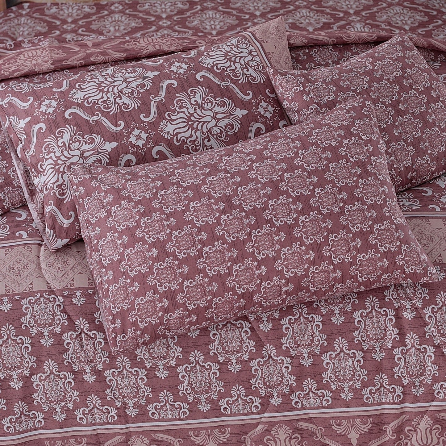 7 Pcs Comforter Set King Size Design KCC 00323