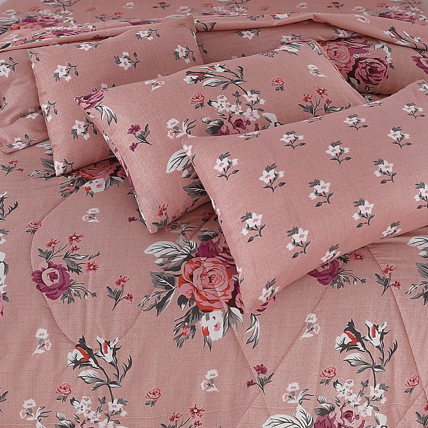 7 Pcs Comforter Set King Size Design KCC 00327