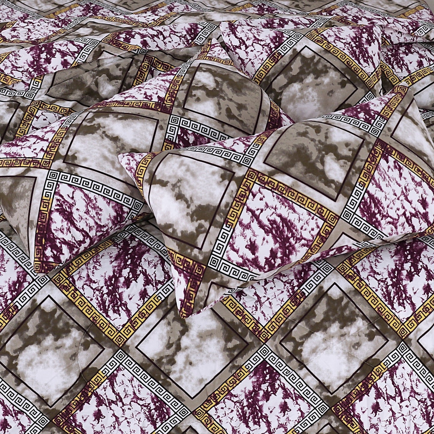 7 Pcs Comforter Set King Size Design KCC 00345