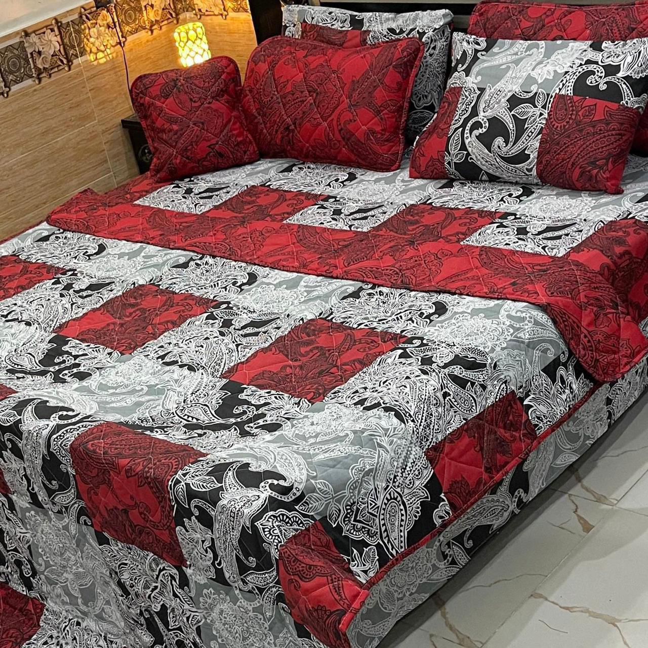 7 Pcs Comforter Set King Size Design KCC 00373