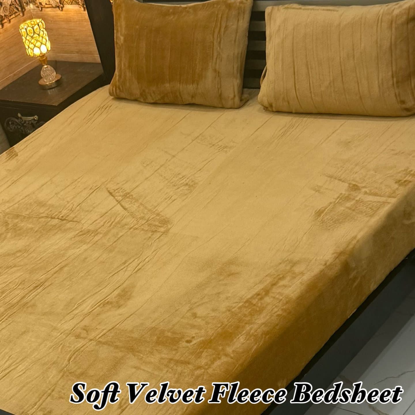 Soft Velvet Fleece Bedsheet FLS06486