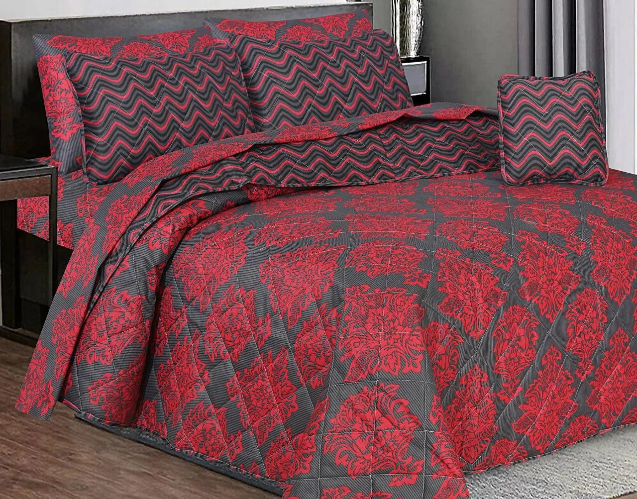 7 Pcs Comforter Set King Size Design KCC 65