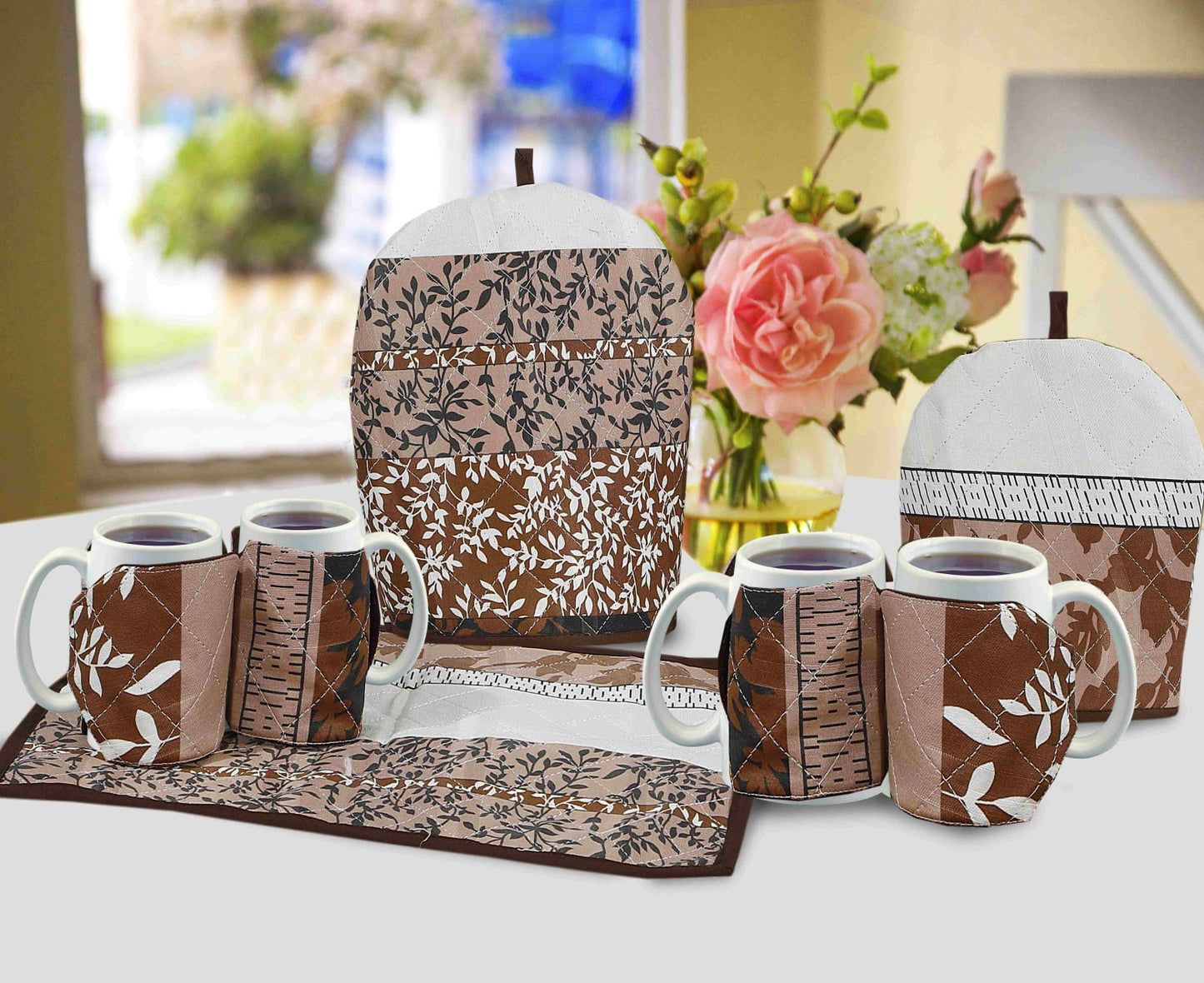 QUILTED 7PC COFFEE COZY SETS TCZ 003
