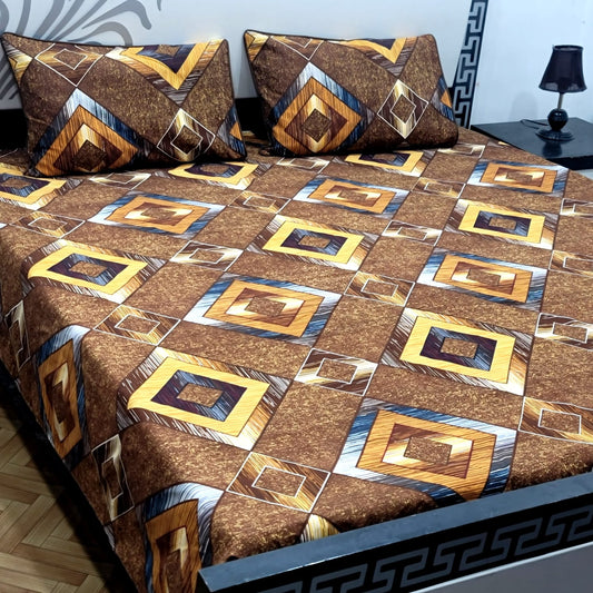 Cotton Satin King Size Bed Sheet STN 033