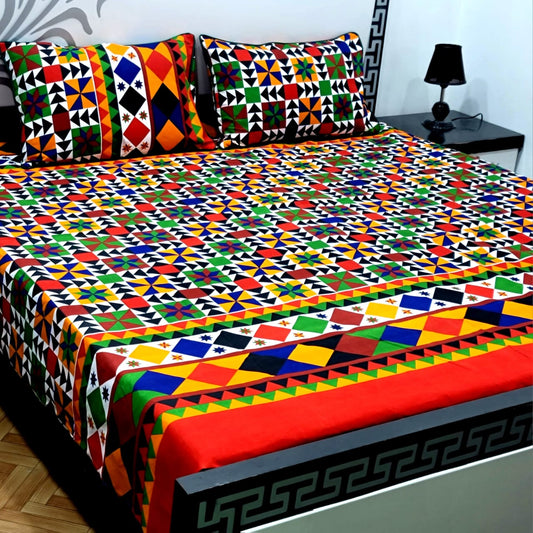 Cotton Satin King Size Bed Sheet STN 021