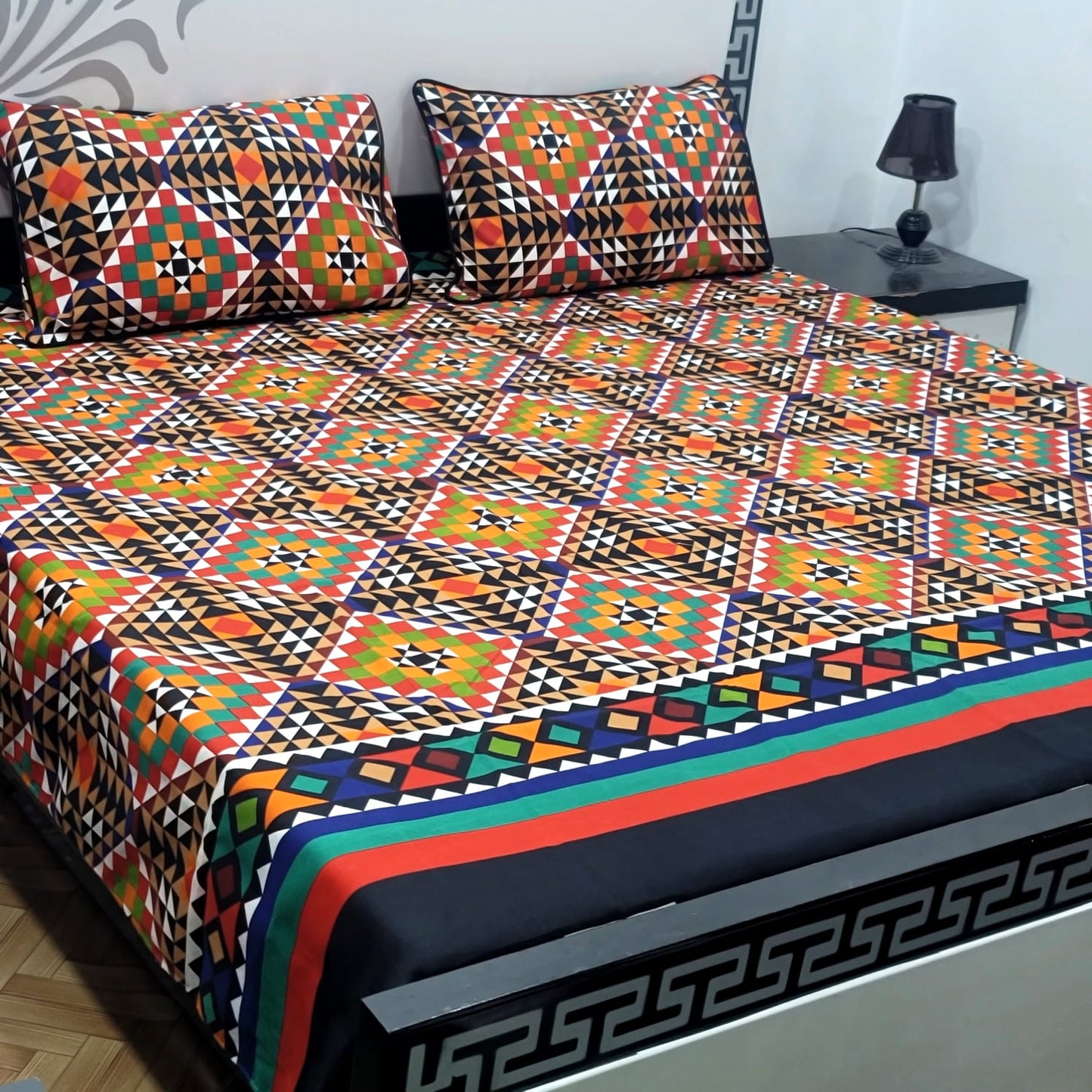 Cotton Satin King Size Bed Sheet STN 003