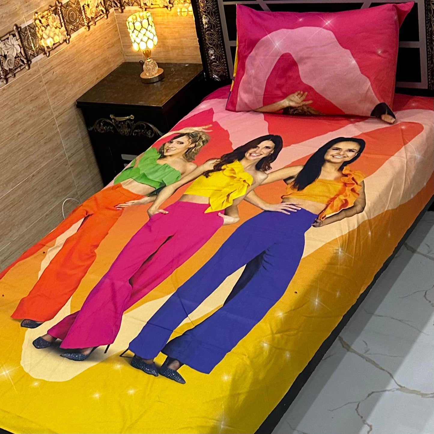 4 Pcs KIDS Single Pair Bedsheets (2x single bed sheets) KIDS 754