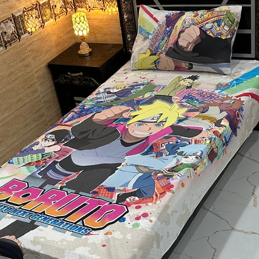 4 Pcs KIDS Single Pair Bedsheets (2x single bed sheets) KIDS 753