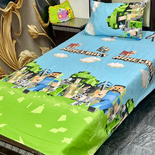 4 Pcs KIDS Single Pair Bedsheets (2x single bed sheets) KIDS 765