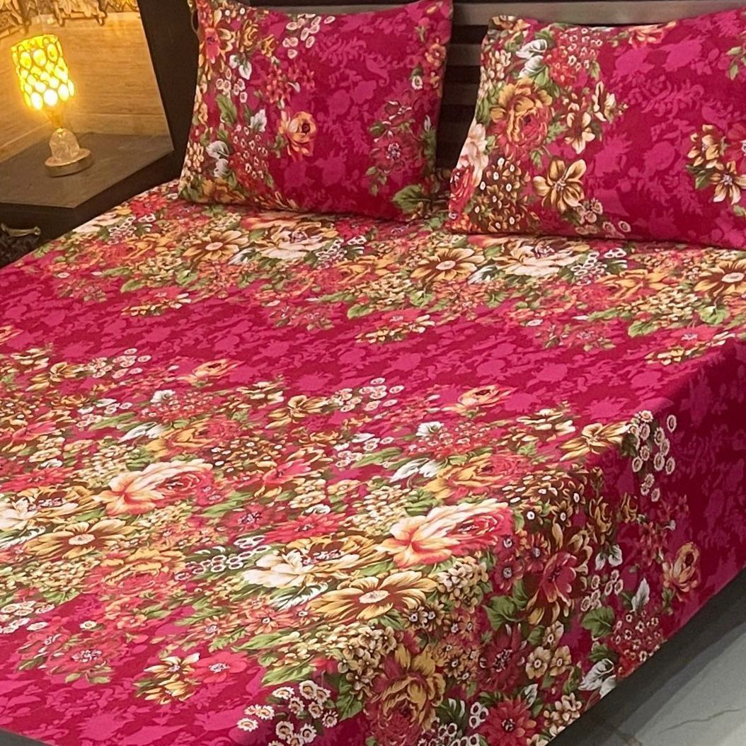 Cotton Satin King Size Bed Sheet STN 038