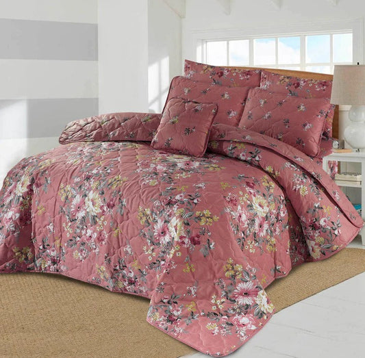 7 Pcs Comforter Set King Size Design KCC 88