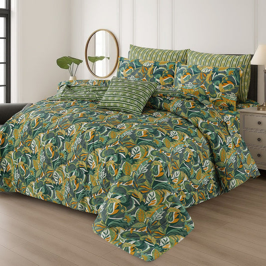 7 Pcs Comforter Set King Size Design KCC 101