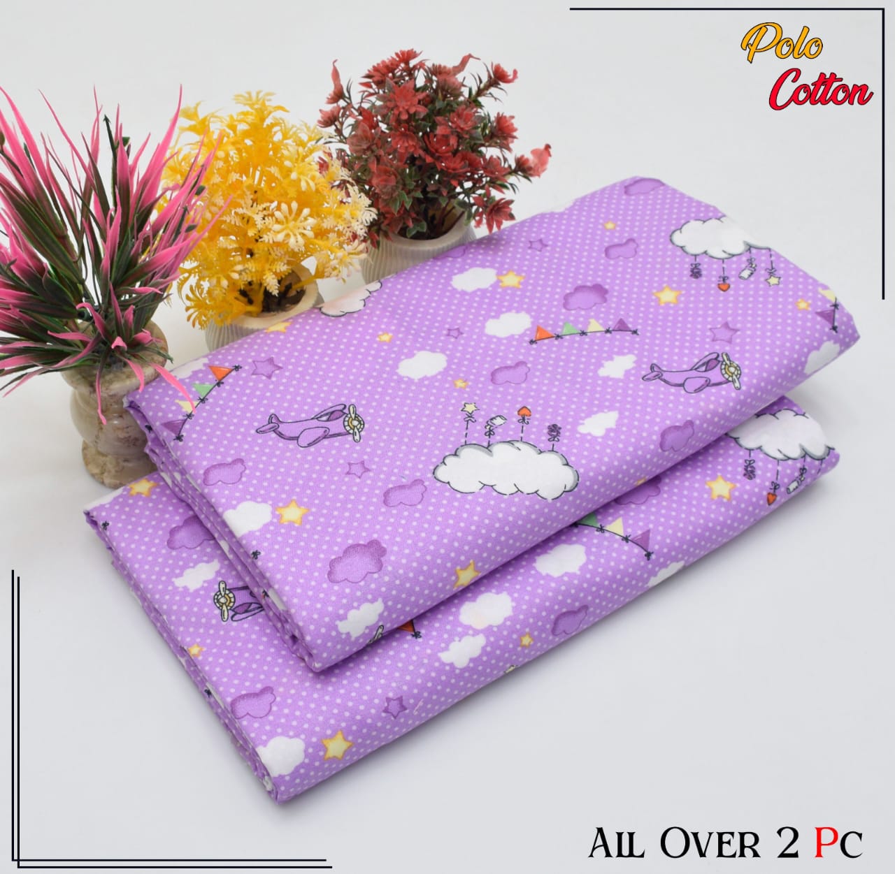 2 Piece – Cotton Digital Print Suit ( Design LS117)