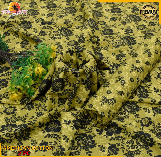 2 Piece – Cotton Digital Print Suit ( Design LS155)