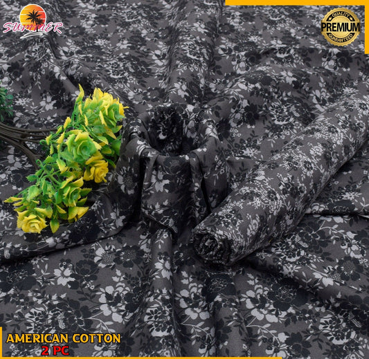 2 Piece – Cotton Digital Print Suit ( Design LS148)