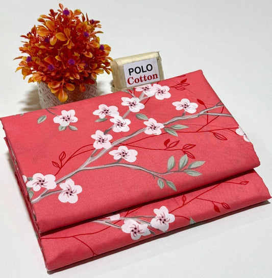 2 Piece – Cotton Digital Print Suit ( Design LS195)