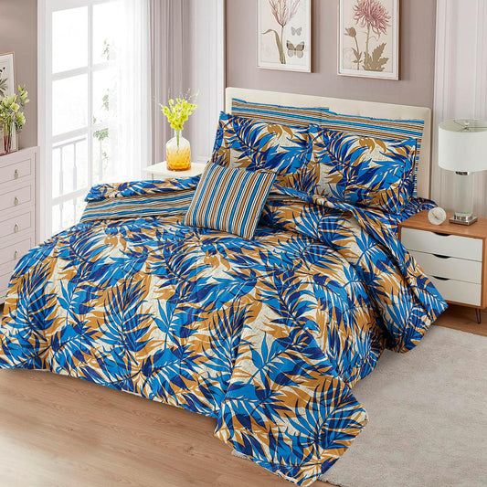 7 Pcs Comforter Set King Size Design KCC 00333
