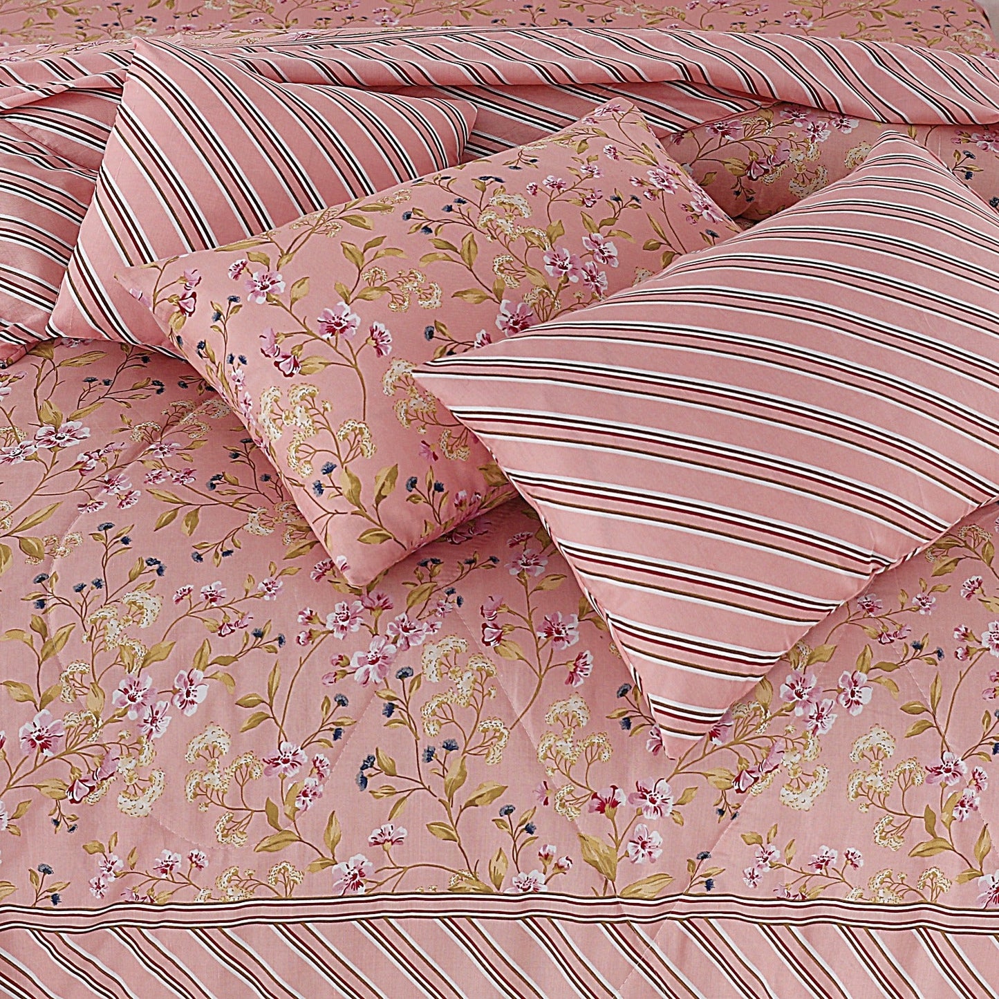 7 Pcs Comforter Set King Size Design KCC 00331