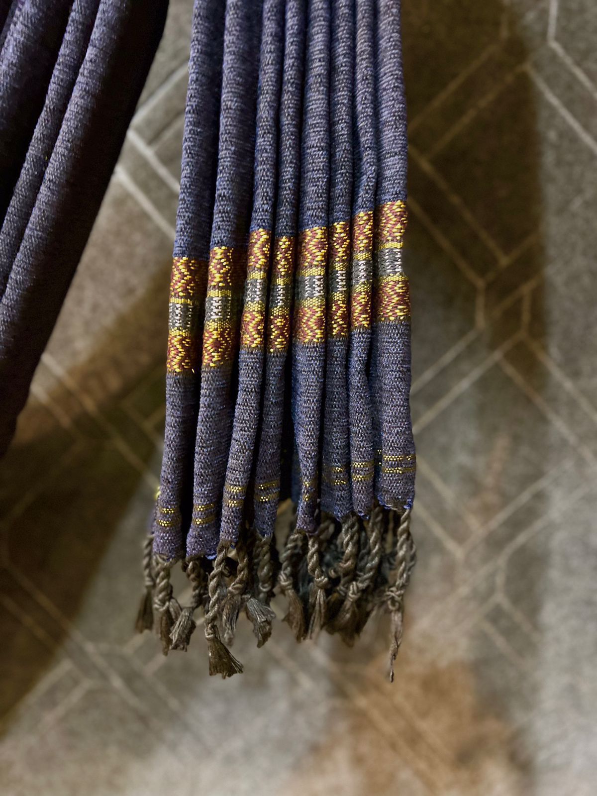 (Men's Velvet Shawl) 0217