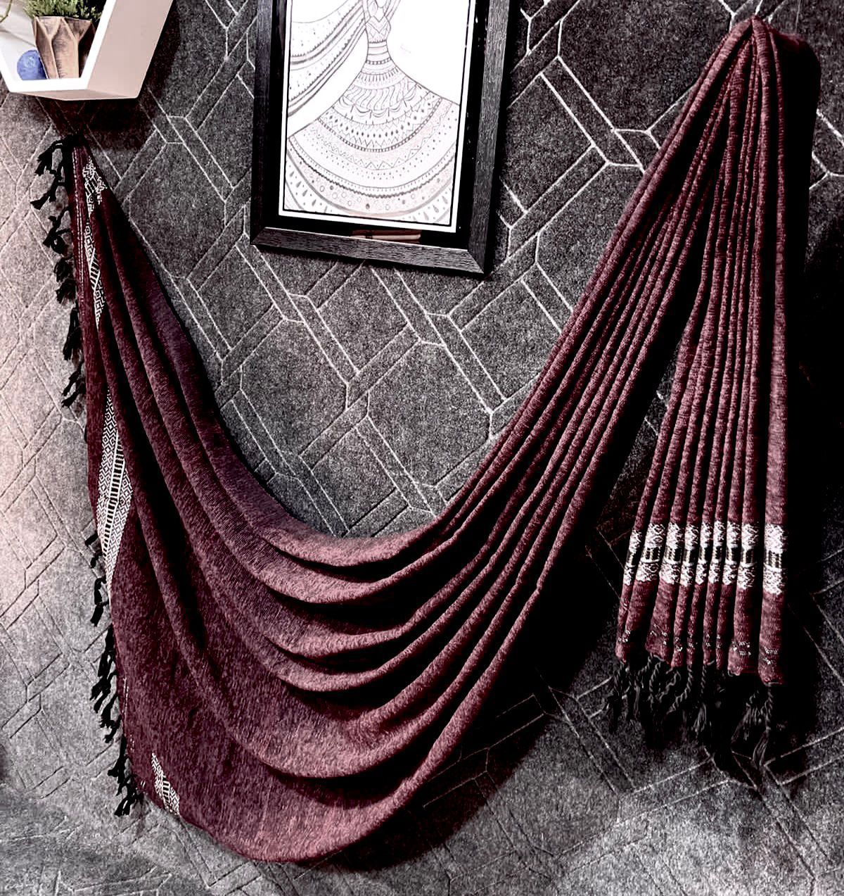 (Men's Velvet Shawl) 0219