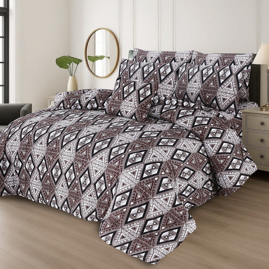 7 Pcs Comforter Set King Size Design KCC 00342