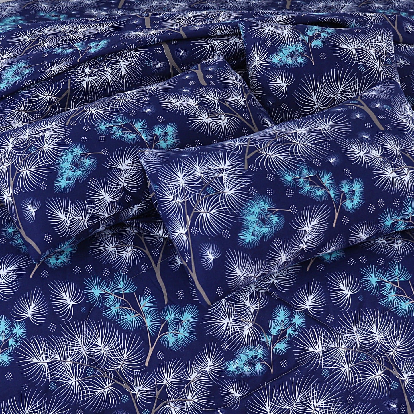 7 Pcs Comforter Set King Size Design KCC 00346