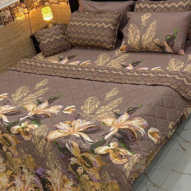 7 Pcs Comforter Set King Size Design KCC 00363