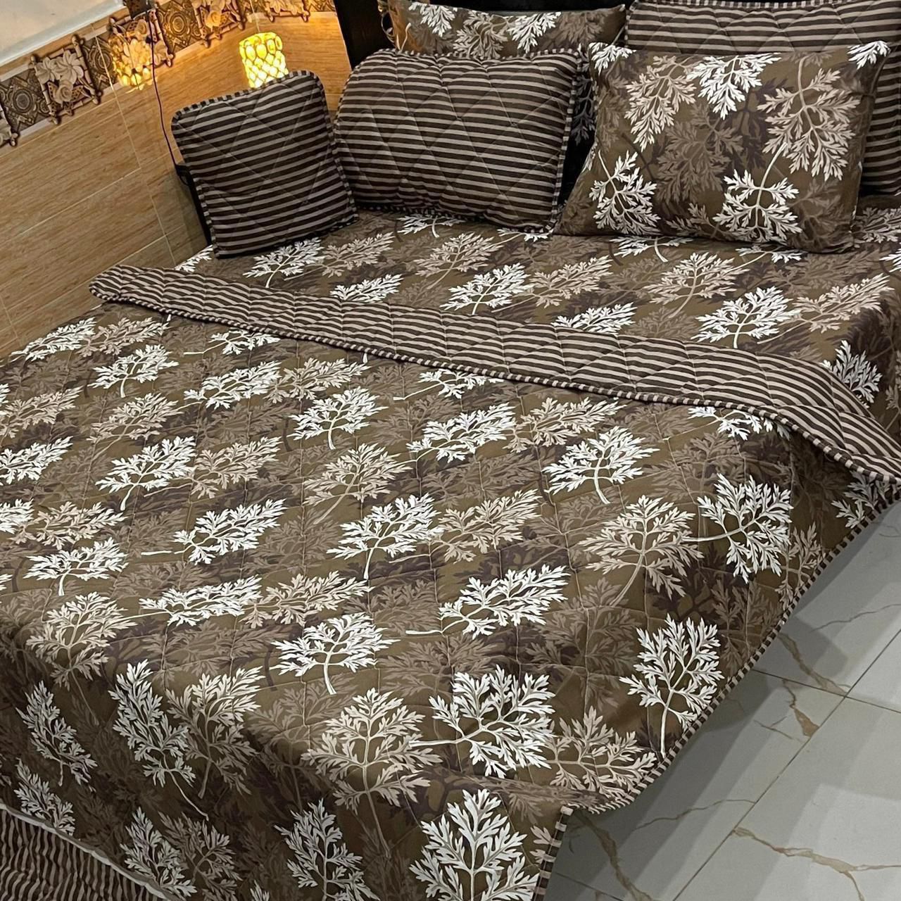 7 Pcs Comforter Set King Size Design KCC 00367
