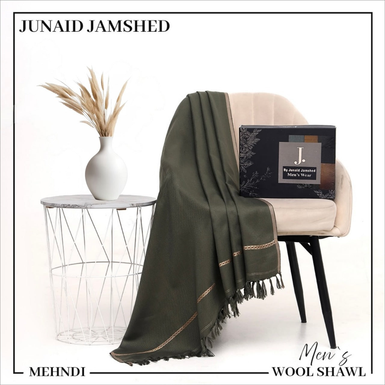 (Men's wool Shawl) 0248