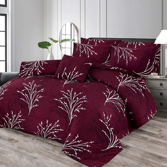 7 Pcs Comforter Set King Size Design KCC 00400