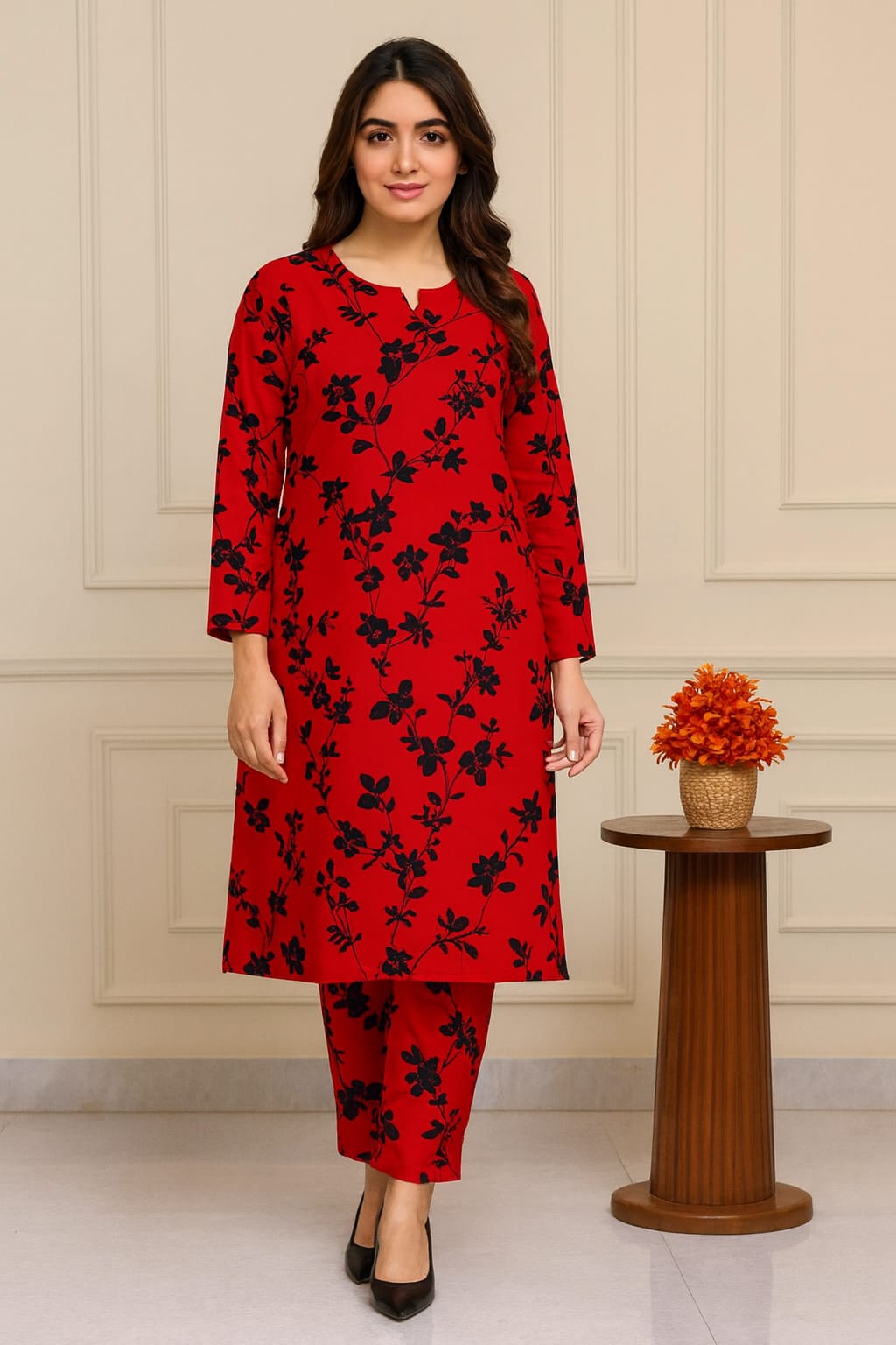 2 Piece – Cotton Digital Print Suit Design LS638