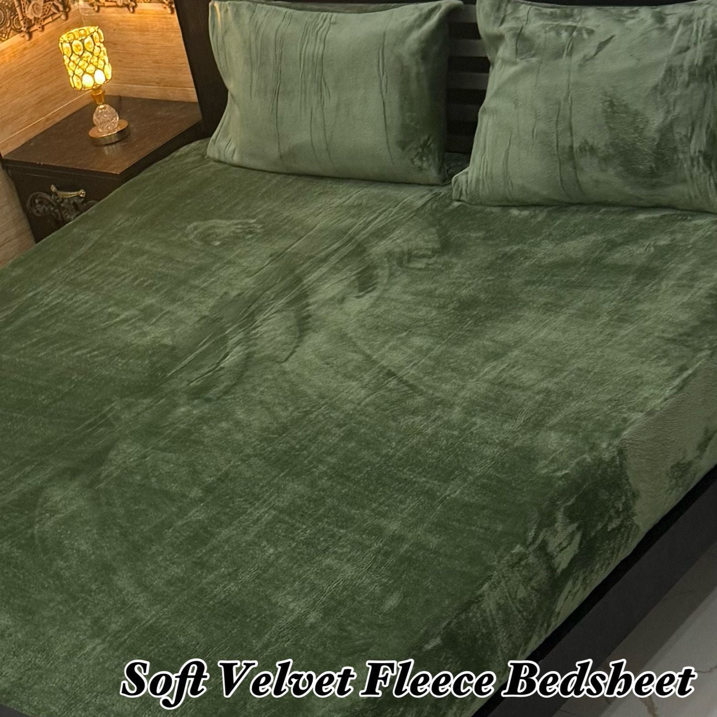 Soft Velvet Fleece Bedsheet FLS06488