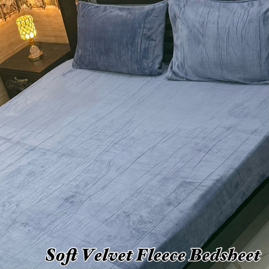 Soft Velvet Fleece Bedsheet FLS06487