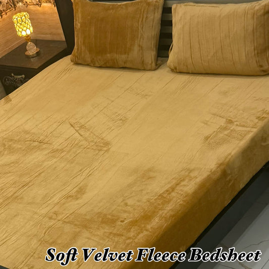 Soft Velvet Fleece Bedsheet FLS06486