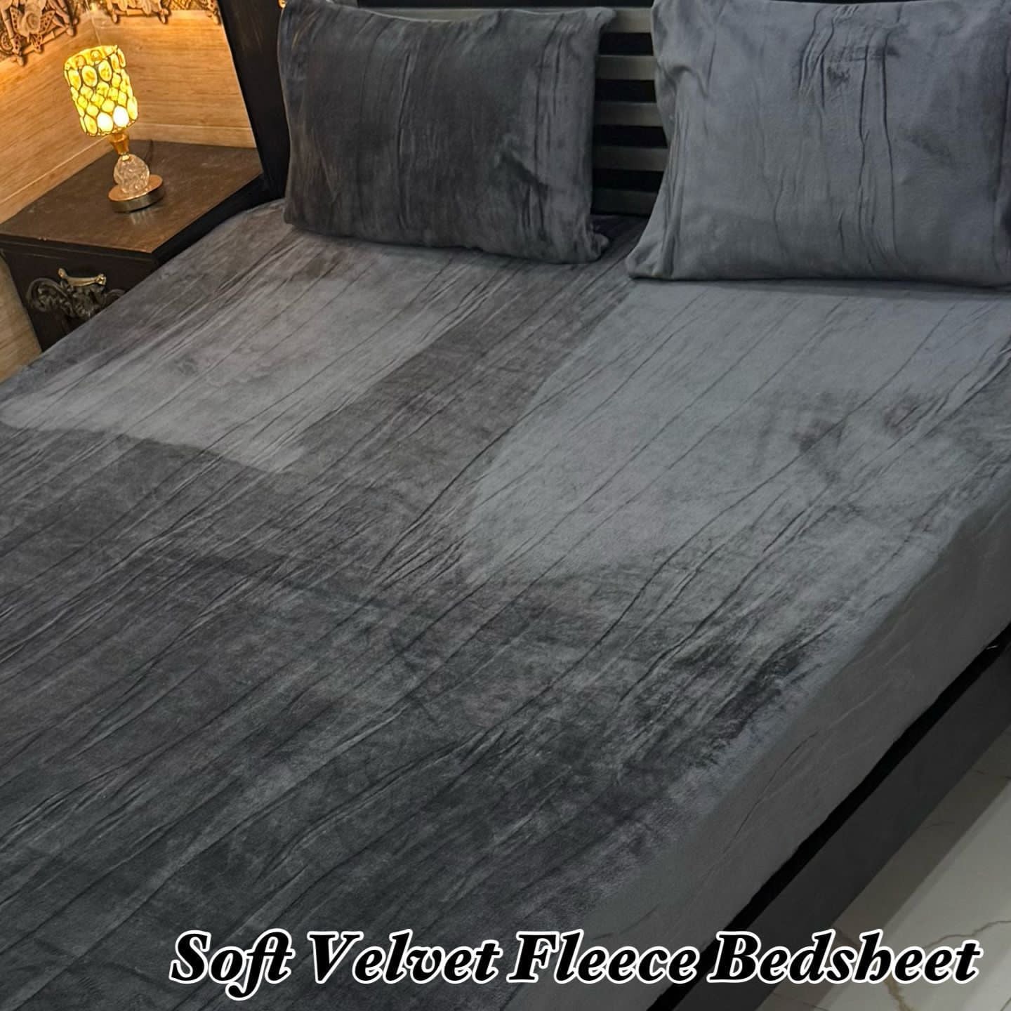 Soft Velvet Fleece Bedsheet FLS06485