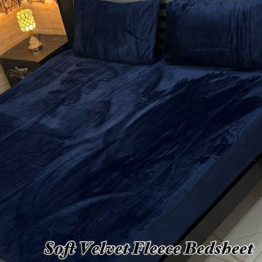 Soft Velvet Fleece Bedsheet FLS06484