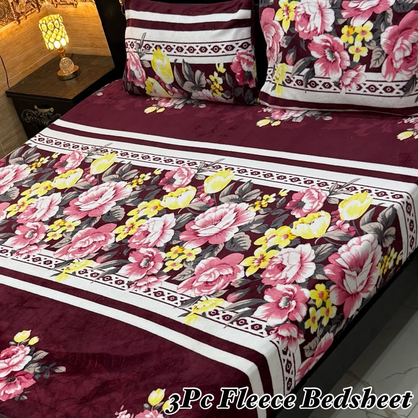 Super Soft 3Pc Fleece Bedsheet ❤️ 6235